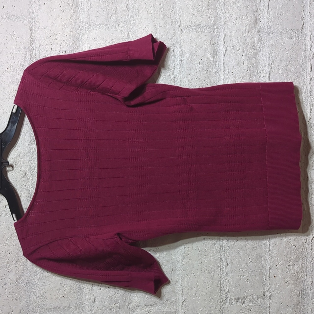Pink Knit Sweater Top - Picture 2 of 7
